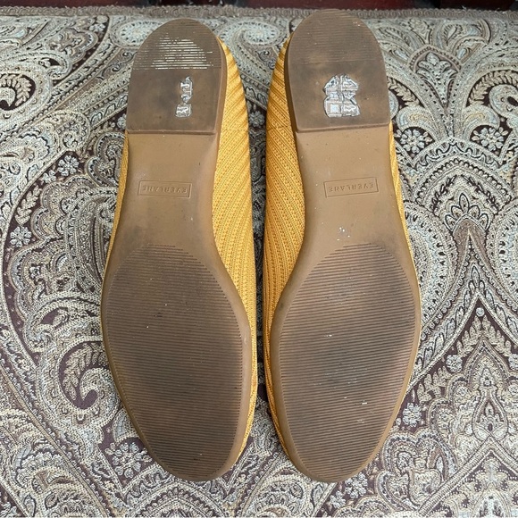 Everlane The Day Glove in ReKnit Flats Slip On Shoes in Mustard Yellow Size 9.5 - Picture 10 of 11
